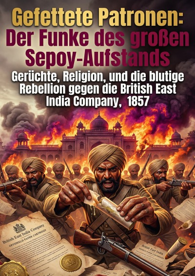 'Cover von Gefettete Patronen: Der Funke des großen Sepoy-Aufstands'-Cover
