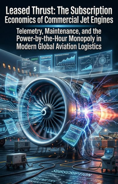 'Cover von Leased Thrust: The Subscription Economics of Commercial Jet Engines'-Cover