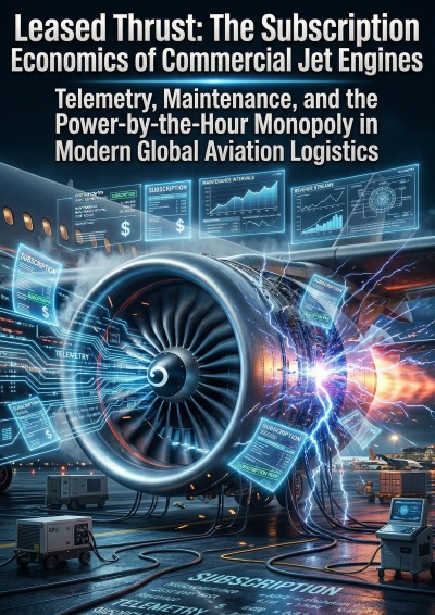 'Cover von Leased Thrust: The Subscription Economics of Commercial Jet Engines'-Cover