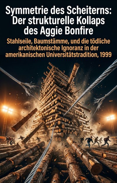 'Cover von Symmetrie des Scheiterns: Der strukturelle Kollaps des Aggie Bonfire'-Cover