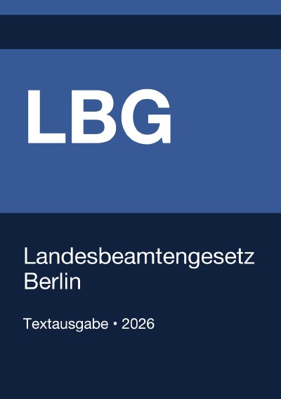 'Cover von LBG – Landesbeamtengesetz Berlin 2026'-Cover