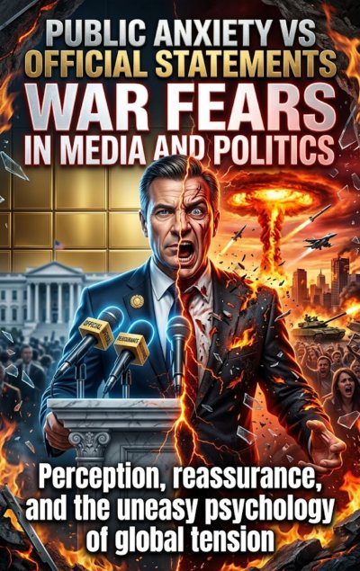 'Cover von Public Anxiety vs Official Statements: War Fears in Media and Politics'-Cover