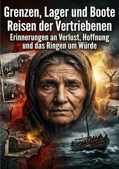 'Cover von Grenzen, Lager und Boote: Reisen der Vertriebenen'-Cover