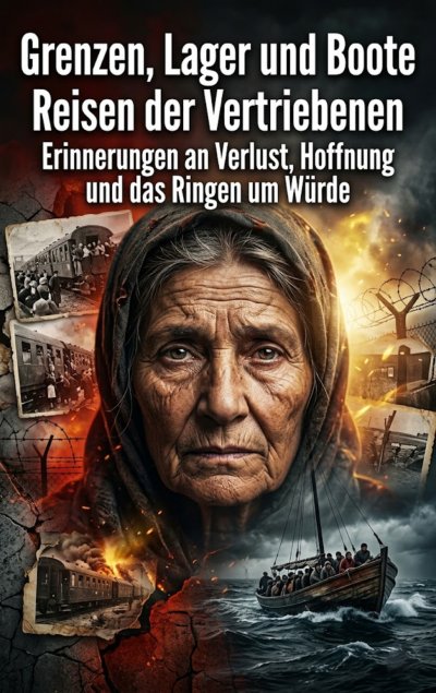 'Cover von Grenzen, Lager und Boote: Reisen der Vertriebenen'-Cover