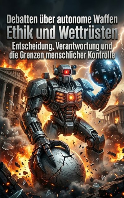 'Cover von Debatten über autonome Waffen: Ethik und Wettrüsten'-Cover