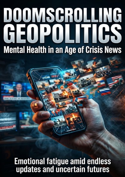 'Cover von Doomscrolling Geopolitics: Mental Health in an Age of Crisis News'-Cover