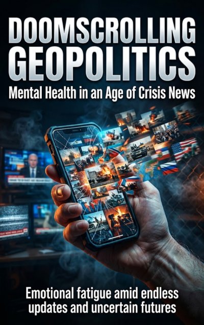 'Cover von Doomscrolling Geopolitics: Mental Health in an Age of Crisis News'-Cover