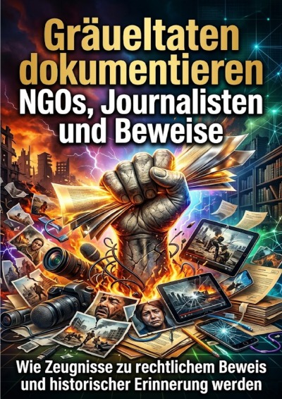 'Cover von Gräueltaten dokumentieren: NGOs, Journalisten und Beweise'-Cover