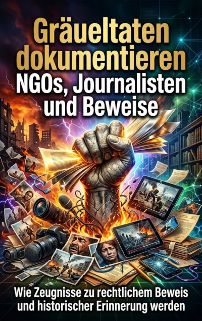 'Cover von Gräueltaten dokumentieren: NGOs, Journalisten und Beweise'-Cover