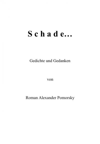 'Cover von Schade…'-Cover