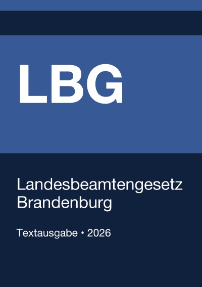 'Cover von LBG – Landesbeamtengesetz Brandenburg'-Cover