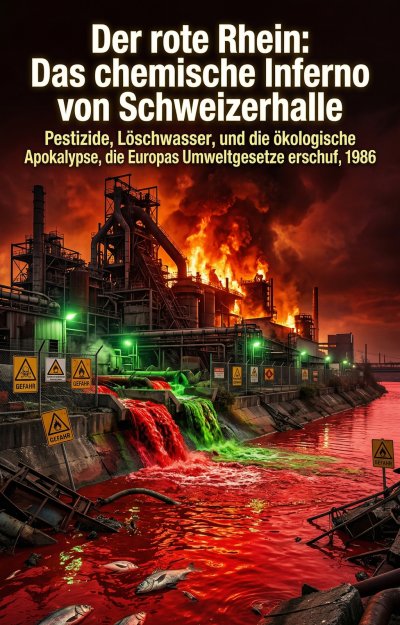 'Cover von Der rote Rhein: Das chemische Inferno von Schweizerhalle'-Cover