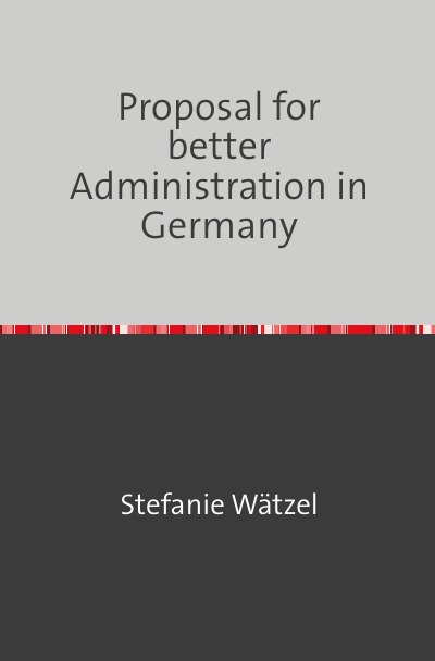 'Cover von Proposal for better Administration in Germany'-Cover