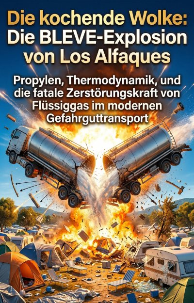 'Cover von Die kochende Wolke: Die BLEVE-Explosion von Los Alfaques'-Cover