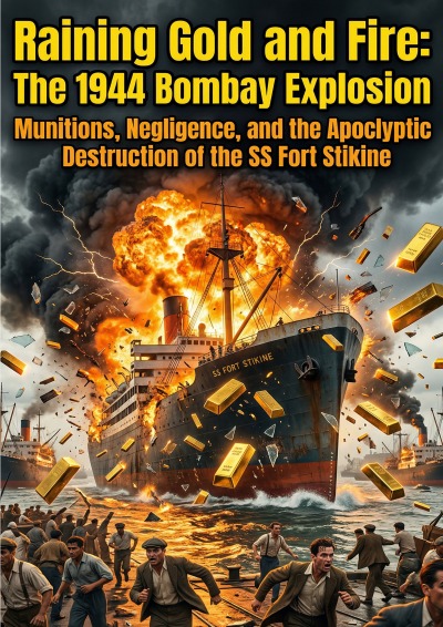 'Cover von Raining Gold and Fire: The 1944 Bombay Explosion'-Cover
