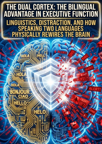 'Cover von The Dual Cortex: The Bilingual Advantage in Executive Function'-Cover