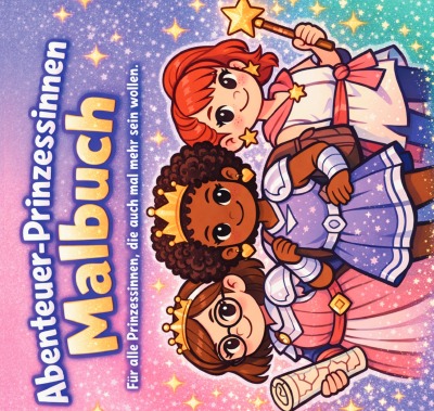 'Cover von Abenteuer-Prinzessinnen Malbuch'-Cover
