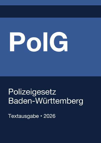 'Cover von PolG BW – Polizeigesetz Baden-Württemberg 2026'-Cover