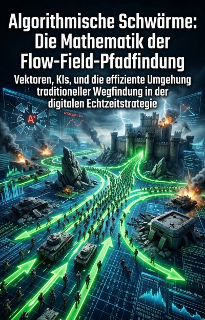 'Cover von Algorithmische Schwärme: Die Mathematik der Flow-Field-Pfadfindung'-Cover
