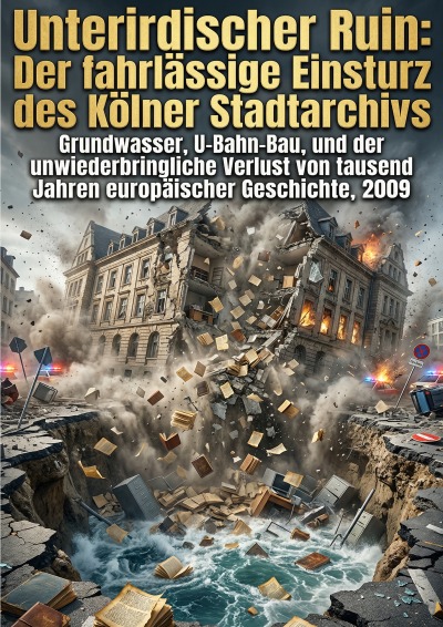 'Cover von Unterirdischer Ruin: Der fahrlässige Einsturz des Kölner Stadtarchivs'-Cover