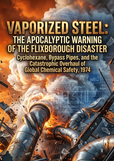 'Cover von Vaporized Steel: The Apocalyptic Warning of the Flixborough Disaster'-Cover