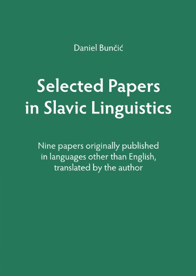 'Cover von Selected papers in Slavic linguistics'-Cover