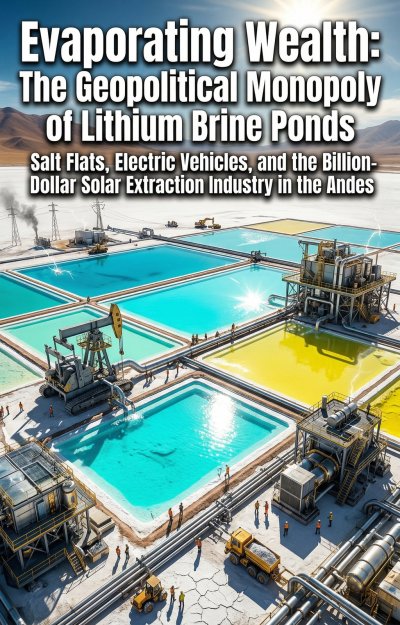 'Cover von Evaporating Wealth: The Geopolitical Monopoly of Lithium Brine Ponds'-Cover