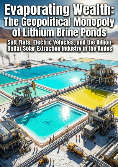 'Cover von Evaporating Wealth: The Geopolitical Monopoly of Lithium Brine Ponds'-Cover