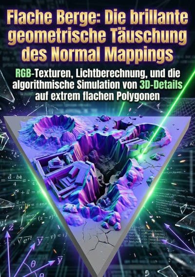 'Cover von Flache Berge: Die brillante geometrische Täuschung des Normal Mappings'-Cover