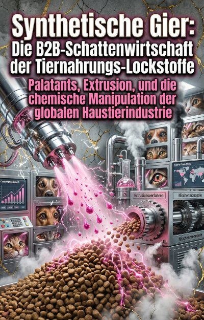 'Cover von Synthetische Gier: Die B2B-Schattenwirtschaft der Tiernahrungs-Lockstoffe'-Cover