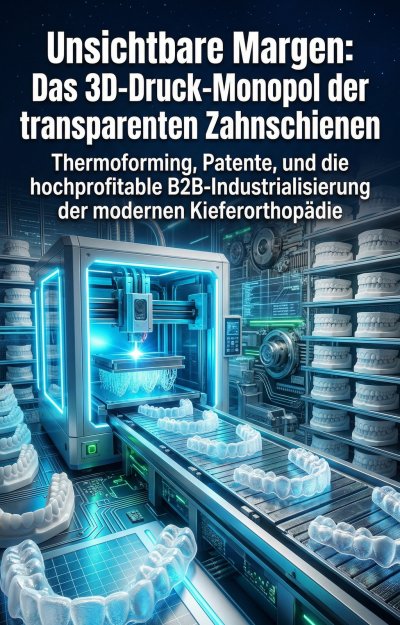 'Cover von Unsichtbare Margen: Das 3D-Druck-Monopol der transparenten Zahnschienen'-Cover