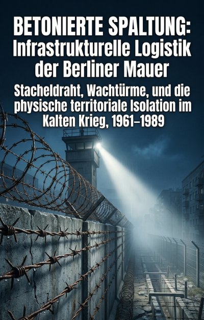 'Cover von Betonierte Spaltung: Infrastrukturelle Logistik der Berliner Mauer'-Cover