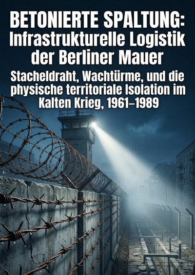 'Cover von Betonierte Spaltung: Infrastrukturelle Logistik der Berliner Mauer'-Cover