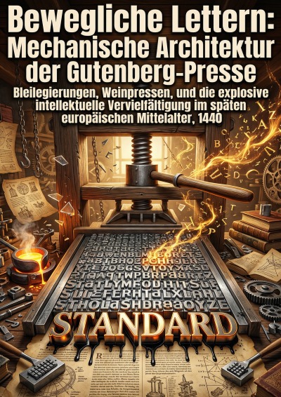 'Cover von Bewegliche Lettern: Mechanische Architektur der Gutenberg-Presse'-Cover