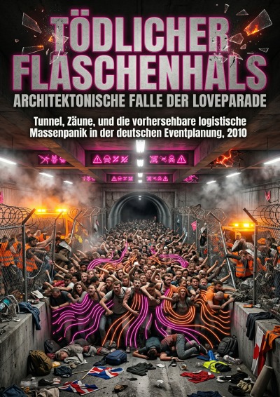 'Cover von Tödlicher Flaschenhals: Architektonische Falle der Loveparade'-Cover