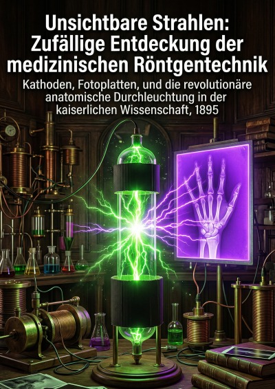 'Cover von Unsichtbare Strahlen: Zufällige Entdeckung der medizinischen Röntgentechnik'-Cover
