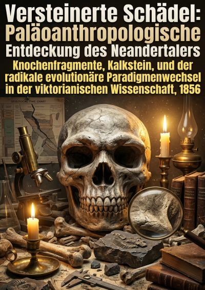 'Cover von Versteinerte Schädel: Paläoanthropologische Entdeckung des Neandertalers'-Cover