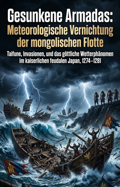 'Cover von Gesunkene Armadas: Meteorologische Vernichtung der mongolischen Flotte'-Cover