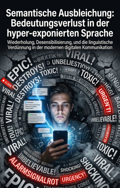 'Cover von Semantische Ausbleichung: Bedeutungsverlust in der hyper-exponierten Sprache'-Cover