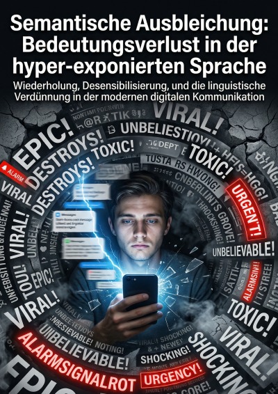 'Cover von Semantische Ausbleichung: Bedeutungsverlust in der hyper-exponierten Sprache'-Cover