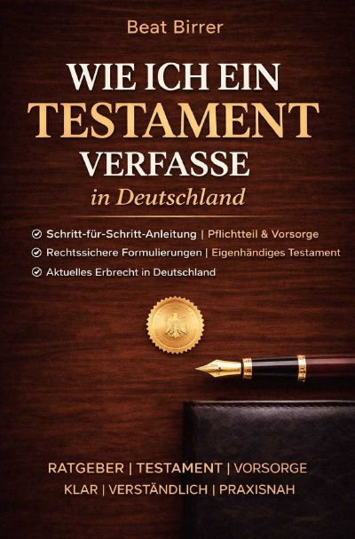 'Cover von Wie ich ein Testament rechtsgültig verfasse'-Cover