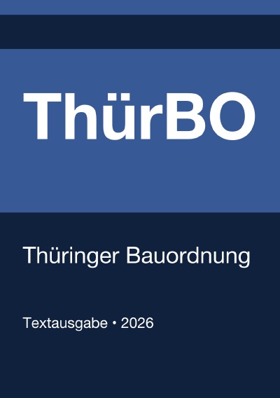 'Cover von ThürBO – Thüringer Bauordnung 2026'-Cover