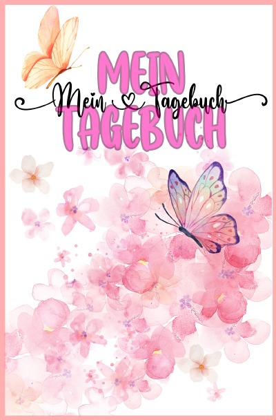 'Cover von Tagebuch Mädchen liniert mit Habit-Tracker und Mandalas zum Ausmalen'-Cover