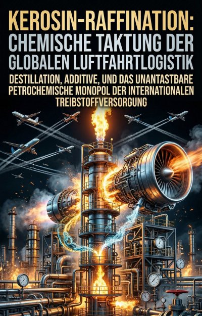 'Cover von Kerosin-Raffination: Chemische Taktung der globalen Luftfahrtlogistik'-Cover