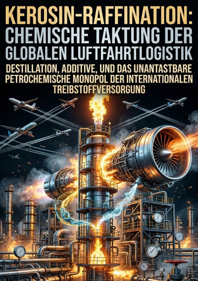 'Cover von Kerosin-Raffination: Chemische Taktung der globalen Luftfahrtlogistik'-Cover