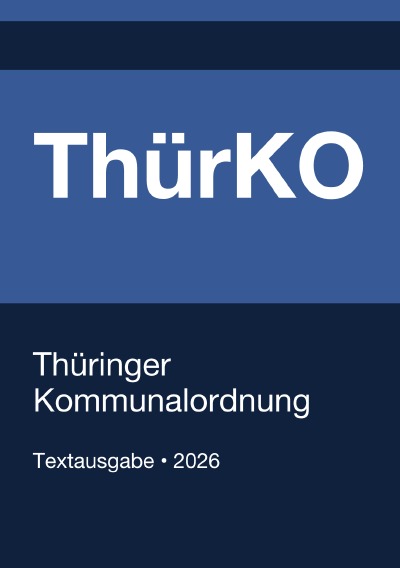 'Cover von ThürKO – Thüringer Kommunalordnung 2026'-Cover