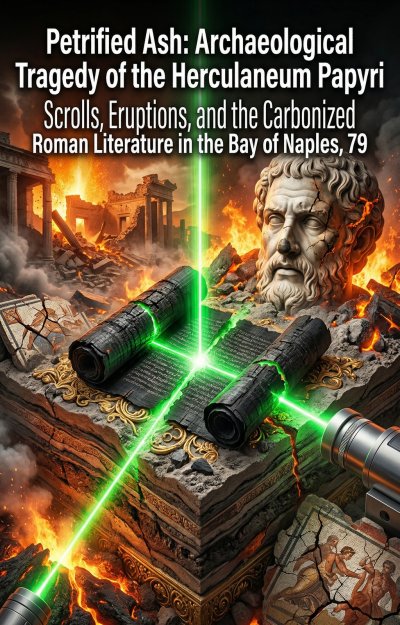 'Cover von Petrified Ash: Archaeological Tragedy of the Herculaneum Papyri'-Cover