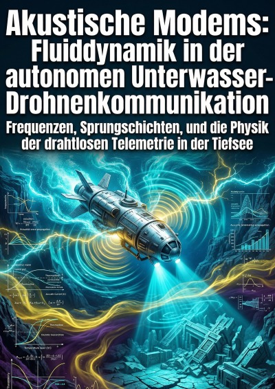 'Cover von Akustische Modems: Fluiddynamik in der autonomen Unterwasser-Drohnenkommunikation'-Cover