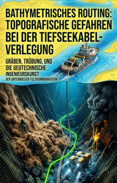 'Cover von Bathymetrisches Routing: Topografische Gefahren bei der Tiefseekabel-Verlegung'-Cover
