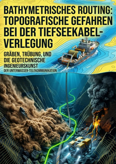 'Cover von Bathymetrisches Routing: Topografische Gefahren bei der Tiefseekabel-Verlegung'-Cover